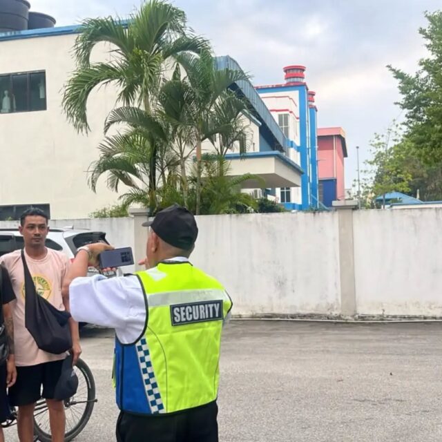 A experience security name hasim assignment has been implemented at the warehouse. Security personnel are deployed to monitor approximately 100 workers on site and maintain a safe and secure property.